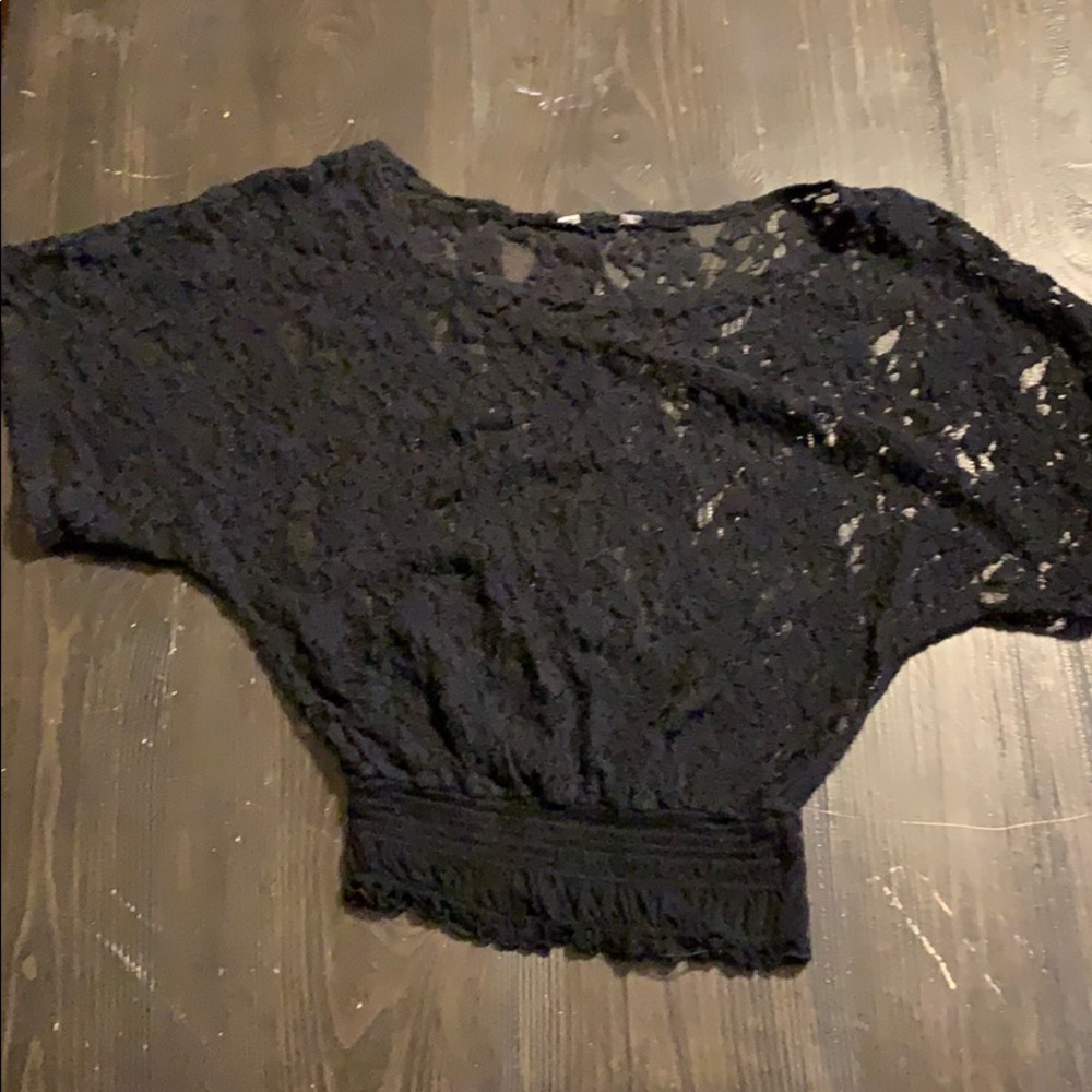 Lace Black Shirt